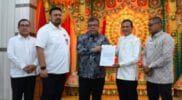 Wakil Gubernur Aceh Fadhlullah menerima kunjungan Wamen PKP Fahri Hamzah di Banda Aceh.