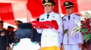 Wagub Fadhlullah Pimpin Penurunan Bendera di Banda Aceh