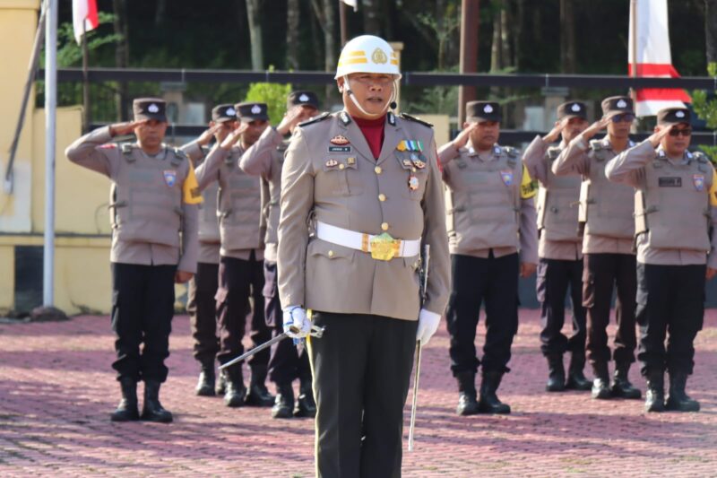 Kapolres Pimpin Peringatan Hari Juang Polri di Aceh Besar.(Foto:Dok.Ist.Humas Polres Aceh Besar)