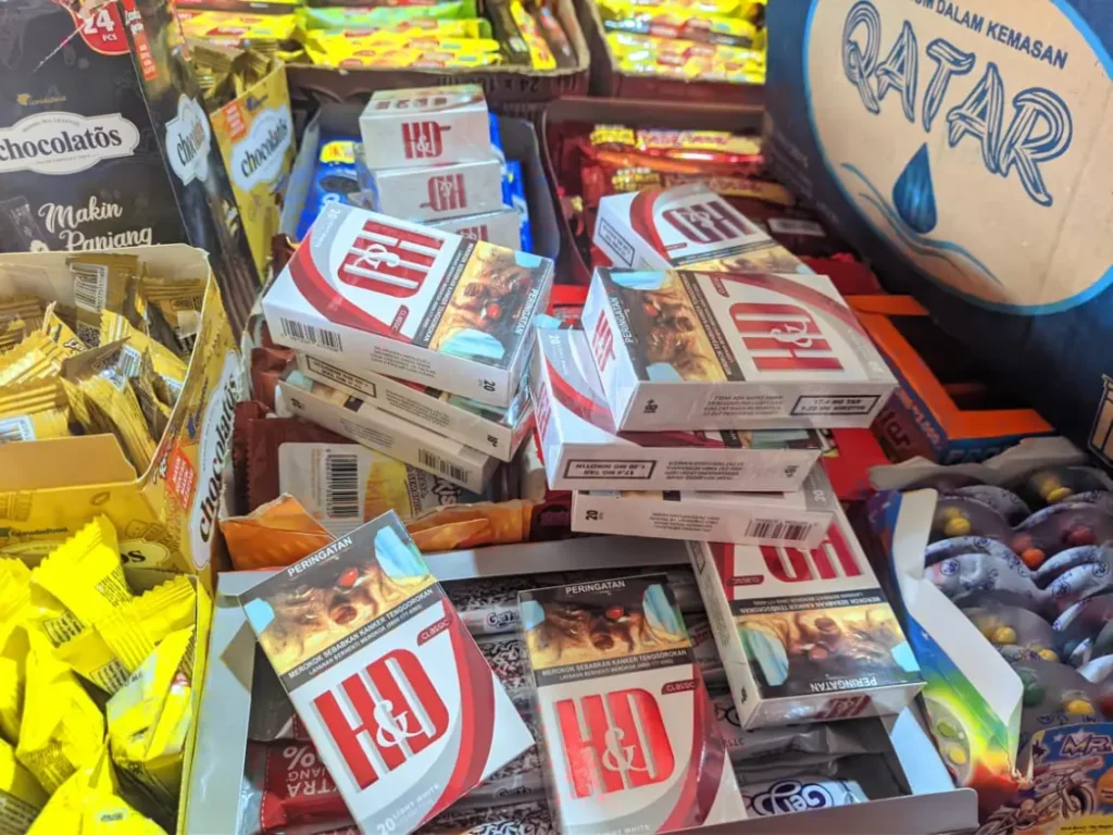 Barang bukti rokok ilegal hasil operasi pasar Bea Cukai Aceh