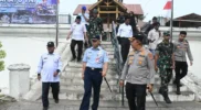Danlanud SIM dan prajurit TNI saat mengikuti apel Bakti Teritorial Prima di Indrapuri