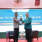 Kapolda Aceh Irjen Pol. Marzuki Ali Basyah saat menyampaikan kuliah umum di USK. (Foto:Dok/Humas Polda)