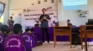 Ikatan Wartawan Online (IWO) Lampung Timur menggelar sosialisasi pemanfaatan media sosial (medsos) bagi pelajar dan mahasiswa