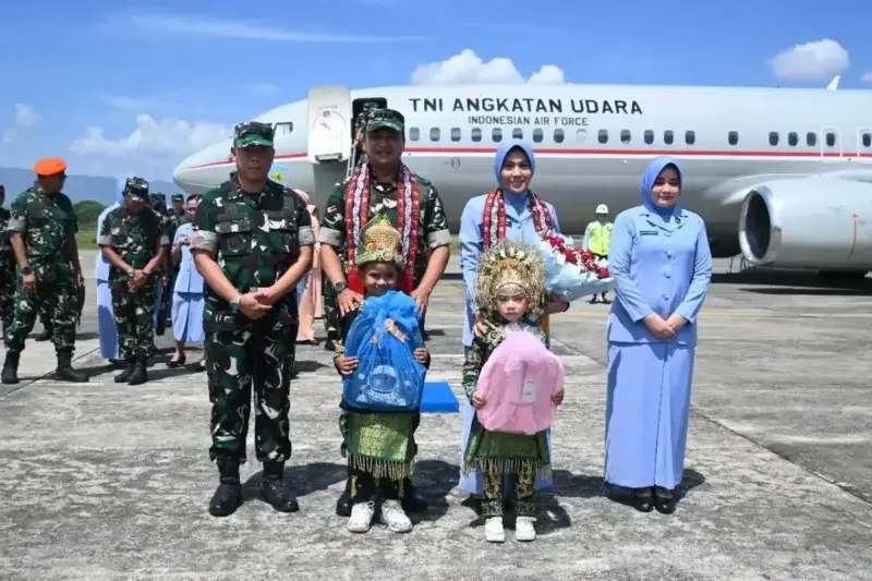 Kasau TNI AU Marsekal Tonny Harjono tiba di Lanud Sultan Iskandar Muda Aceh. (Foto:Dok/Lanud SIM)