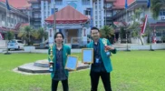 Mahasiswa FH Unsyiah saat menerima penghargaan Juara 2 National Essay Competition 2025 di Ambon