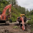 Ekskavator tambang emas ilegal di Pidie berhenti akibat solar tidak masuk. (Foto:Dok/Ist)