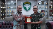 Pangdam IM Mayjen TNI Joko Hadi Susilo menerima audiensi Dirut Bank Aceh