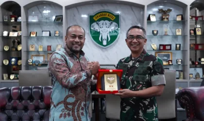 Pangdam IM Mayjen TNI Joko Hadi Susilo menerima audiensi Dirut Bank Aceh