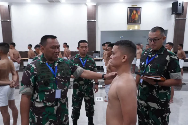 Suasana seleksi calon Bintara TNI AD Gelombang II Tahun 2025 di Kodam Iskandar Muda. (Foto:Dok/Kodam IM)