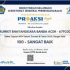 Penghargaan BLU terbaik untuk Rumkit Bhayangkara Aceh.