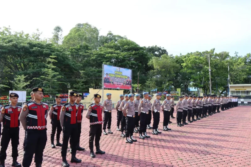 Upacara sertijab Polres Aceh Besar 2025. (Foto:Dok/Polres Aceh Besar