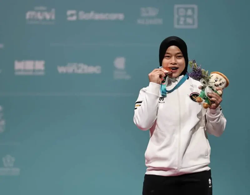 Nandita Aprilia, atlet angkat besi asal Aceh peraih medali perunggu di Arab Saudi. (Foto:Dok/PB PABSI)