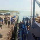 Kapal Patroli BC 30001 resmi sandar di Pelabuhan Langsa membawa 2.000 dus mi instan dan 1.000 papan telur untuk korban banjir. (Foto: Arsip BC Aceh)