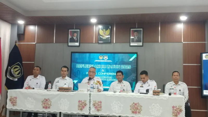 Konferensi pers kinerja Imigrasi Aceh tahun 2025. (Foto:Dok/Ist)