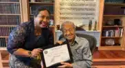 Telly Nathalia dan Tun Dr. Mahathir Mohamad