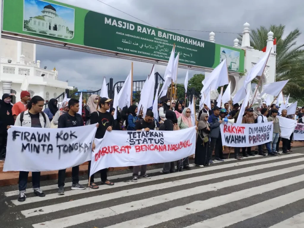 Aksi Koalisi Masyarakat Sipil Aceh