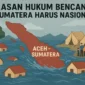 Ilustrasi AI. Banjir bandang Aceh-Sumatera.