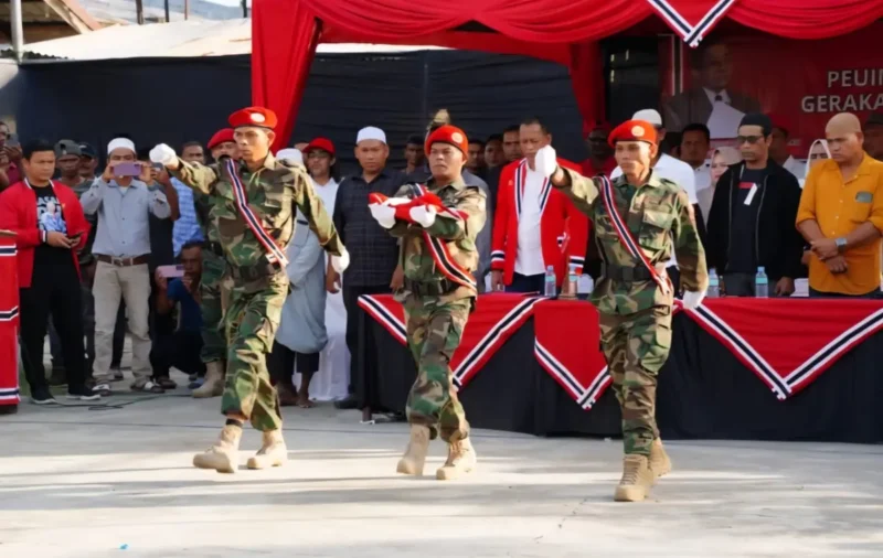 Upacara Milad Atjeh Mardeka ke-49 di Lhokseumawe (Foto: KPA Kuta Pase)