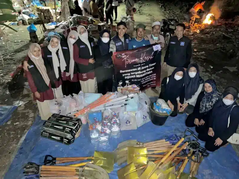 Tim Yabani menyalurkan bantuan tahap II di Posko Lubuk Sidup, Aceh Tamiang. (Foto:Dok)