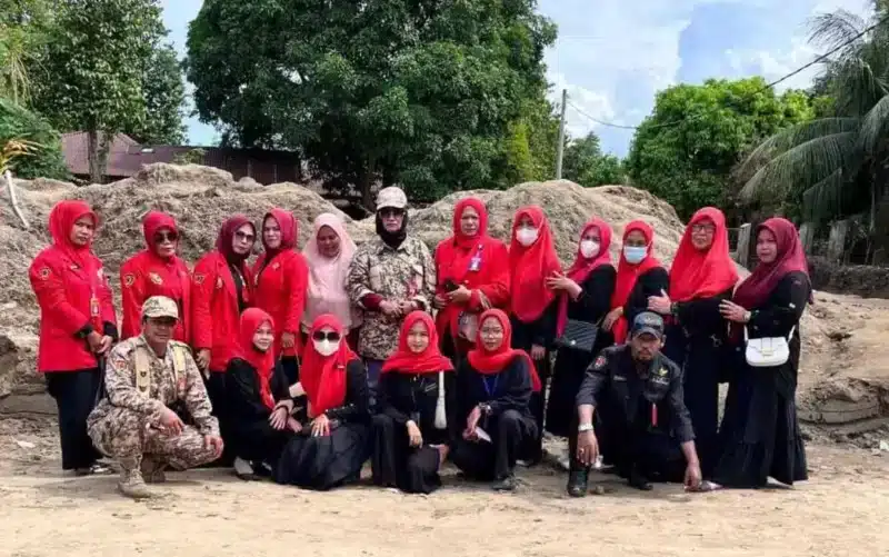 LPSA Pidie–Pidie Jaya kunjungi korban banjir Meurah Dua. (Foto:Dok)