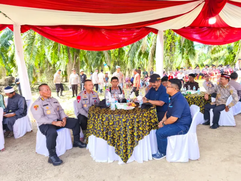 Kapolda Aceh resmikan lahan Huntap Polri di Aceh Tamiang. (Foto:Dok)