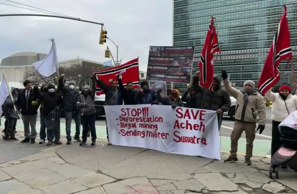 Demonstrasi masyarakat Aceh di PBB