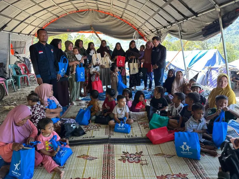 Roadshow YABANI Berkisah hadir di Gampong Babah Suak, Nagan Raya untuk anak pascabencana. (Foto:Dok/Ist)