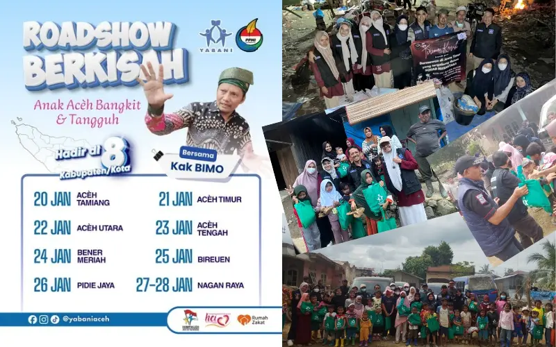 Jadwal Kegiatan Roadshow Berkisah Yabani bersama Kak Bimo di Aceh. (Foto:Dok).