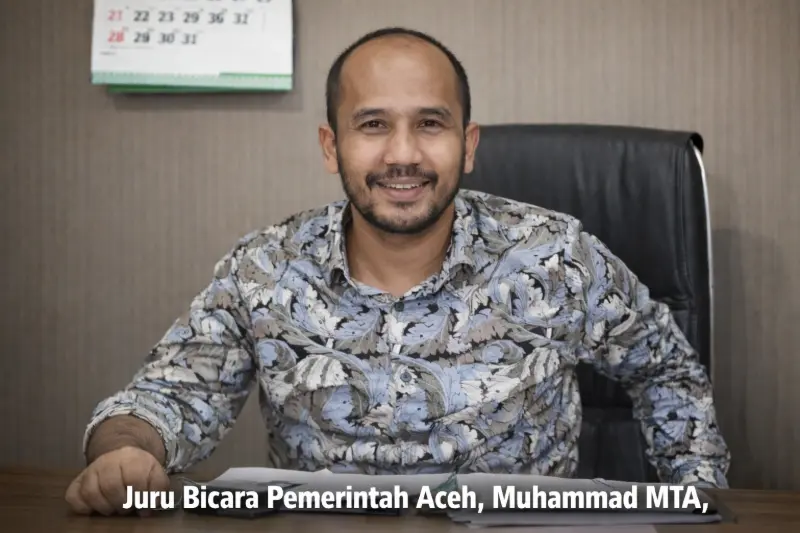 Juru Bicara Pemerintah Aceh, Muhammad MTA, umumkan realisasi APBA 2026. (Foto:Dok)