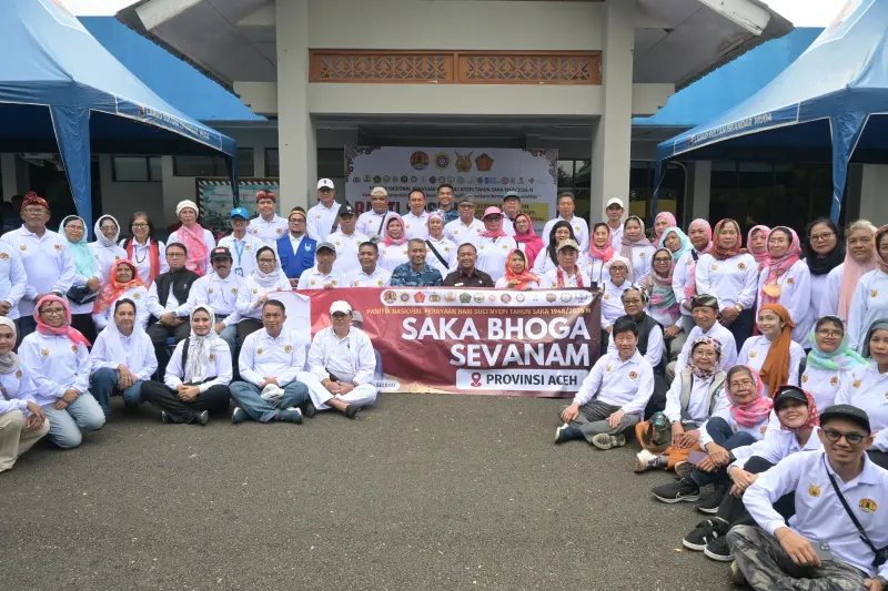 Dister AU bersama komunitas lintas agama. (Foto:Dok AU Lanud SIM).