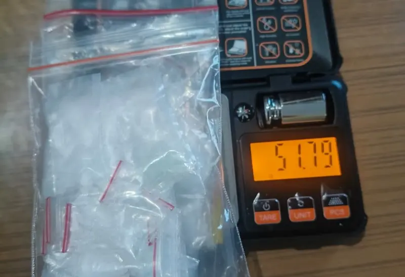 Barang bukti 51,79 gram sabu hasil pengungkapan Polda Aceh di Bireuen. (Foto:Dok Polda Aceh).