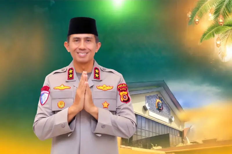 Kapolda Aceh Marzuki Ali Basyah mengucapkan selamat puasa 1447 H. (Foto:Arsip Polda Aceh).