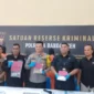 Konferensi pers Polresta Banda Aceh terkait kasus penipuan toko emas. (Foto:Dok/Polresta Banda Aceh)