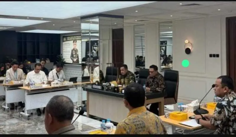 Rapat koordinasi Polri Kementan dan Bulog di Mabes Polri. (Foto:Dok)