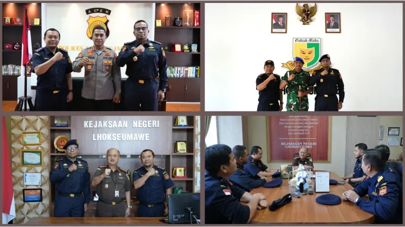 Koordinasi lintas APH di Lhokseumawe. (Foto: Dok Bea Cukai).