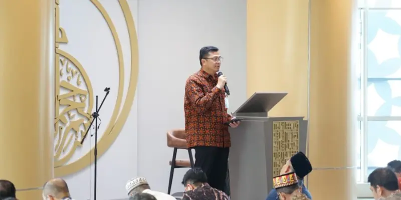 Regional CEO BSI Aceh, Imsak Ramadhan, dalam kegiatan literasi keuangan syariah dan kajian Ramadan bersama insan pers di Banda Aceh. (Foto:Dok BSI Aceh)
