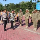 Apel Gelar Pasukan Operasi Ketupat Seulawah 2026 di Polres Aceh Besar. (Foto:Dok/Polres Aceh Besar)