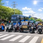 Cuaca panas terik di Kota Banda Aceh pada siang hari dengan langit cerah. (Foto:Dok)