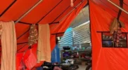 Kondisi tenda pengungsian