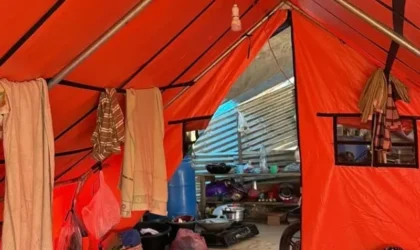 Kondisi tenda pengungsian