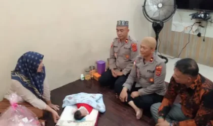 Bantuan Kapolda Aceh atas penemuan bayi.