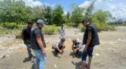 Olah TKP di Krueng jalin Aceh besar.