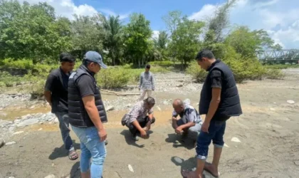 Olah TKP di Krueng jalin Aceh besar.