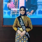 Vathia Najwa mengenakan busana adat Aceh dalam ajang Agam Inong Aceh Utara. (Foto:Dok/Ist)