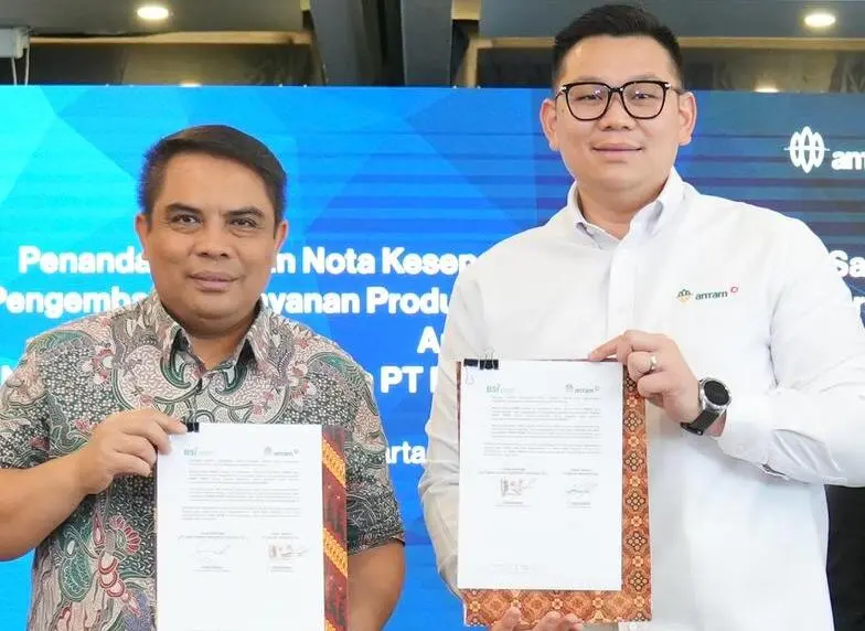 Penandatanganan MoU BSI dan ANTAM di Jakarta. (Foto:Dok/BSI)