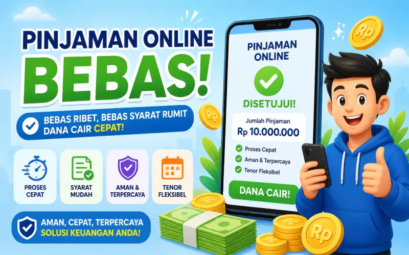 Ilustrasi iklan pinjaman On-line. (Foto: AI)