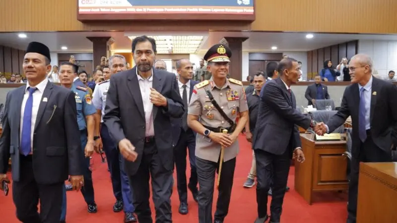 Kapolda Aceh hadir di sidang DPRA. (Foto:Dok/Ist).