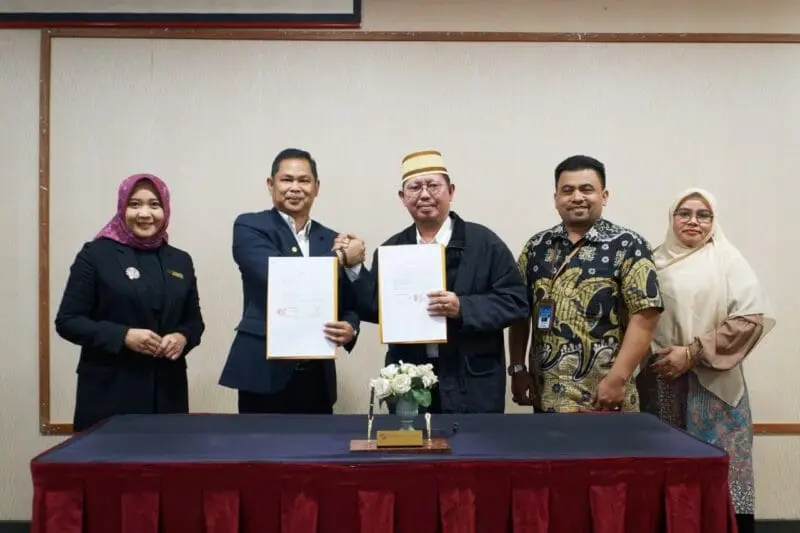 Penandatanganan kerja sama Hermes Palace Hotel dan USM. (Foto:Dok/Ist)