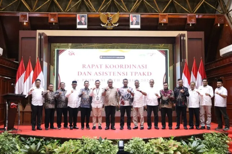 Rapat OJK Aceh bersama TPAKD di Banda Aceh. (Foto:Dok/OJK)
