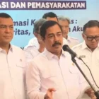Menteri Agus Andrianto umumkan remisi Waisak 2026. (Foto:Dok/Ditjenpas)